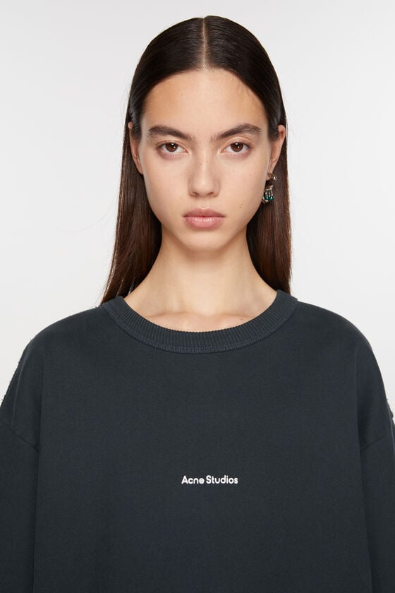 Acne Studios Sweatshirt mit Stempel-Logo Sonderangebot