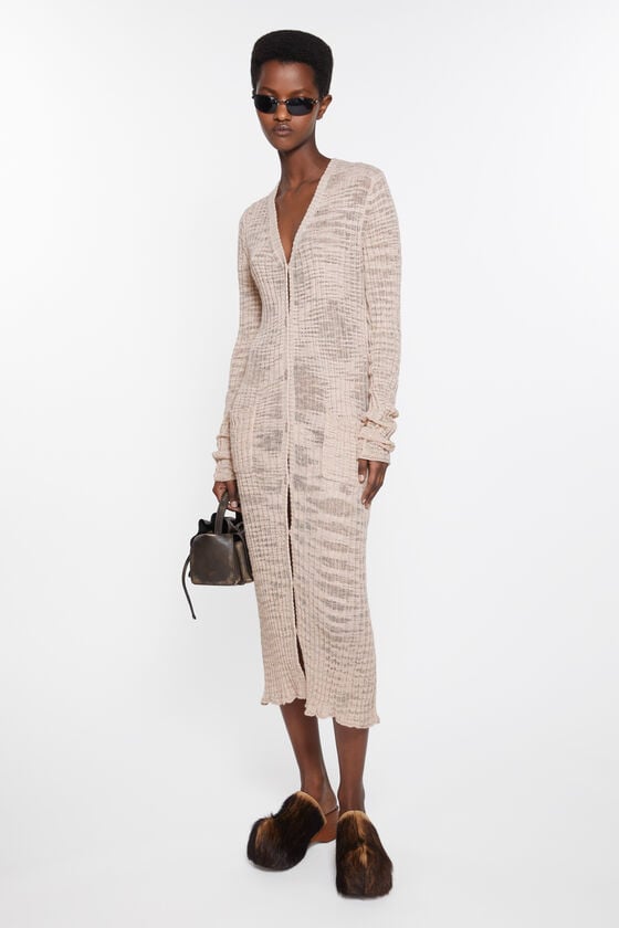 Acne Studios Cardigan aus breitem Rippstrick Saisonschlussverkauf