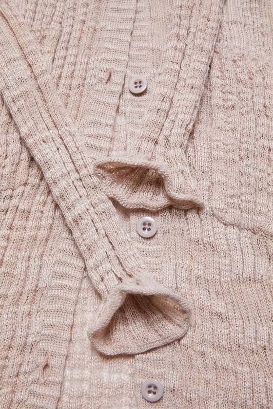 Acne Studios Cardigan aus breitem Rippstrick Saisonschlussverkauf