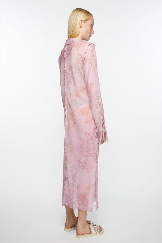 Acne Studios Bedrucktes Kleid aus Chiffon Osterangebot
