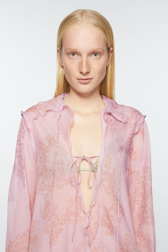 Acne Studios Bedrucktes Kleid aus Chiffon Osterangebot
