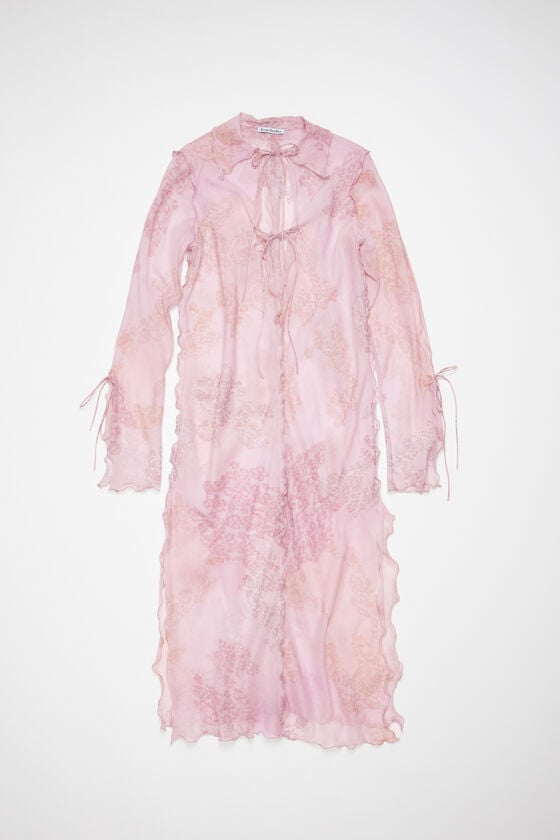 Acne Studios Bedrucktes Kleid aus Chiffon Osterangebot