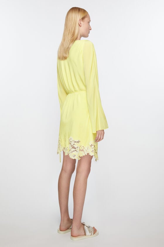 Acne Studios Kleid mit Spitzenbesatz Valentinstagsangebot