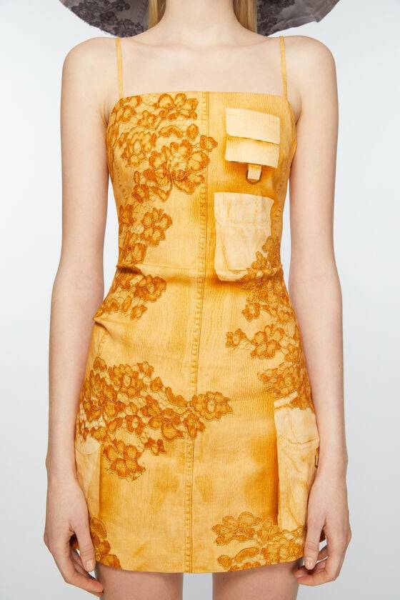 Acne Studios Trägerkleid mit Trompe-l'oeil-Print Top Angebot