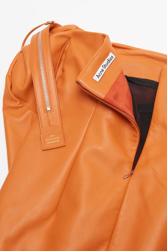 Acne Studios Leather zipper tape dress Laufsteg-Show Zeitlich begrenztes Angebot