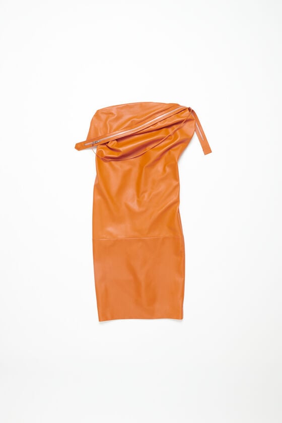 Acne Studios Leather zipper tape dress Laufsteg-Show Zeitlich begrenztes Angebot