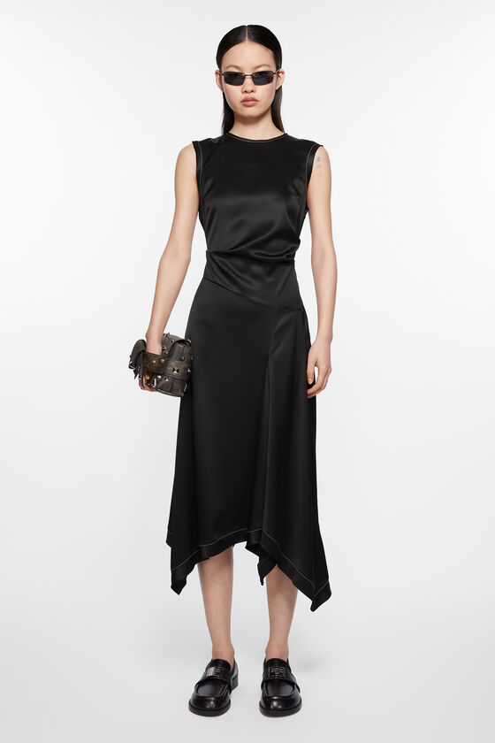 Acne Studios Ärmelloses Kleid aus Satin Exklusive Angebote