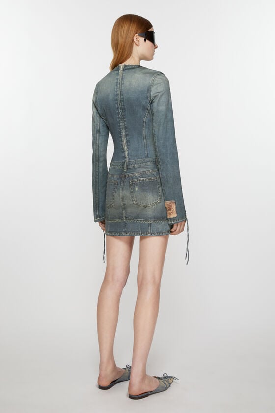 Acne Studios Bedrucktes Kleid VIP-Rabatte