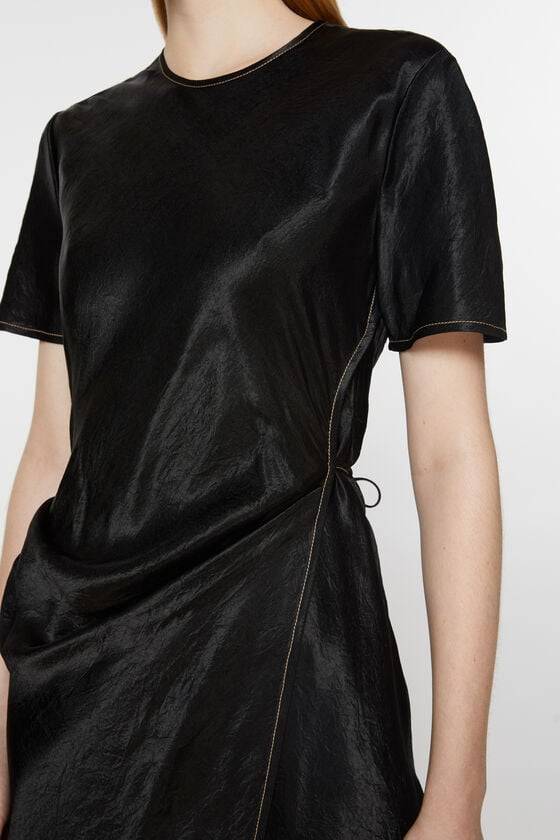 Acne Studios Wickelkleid aus Satin Kostenlose Rückgabe