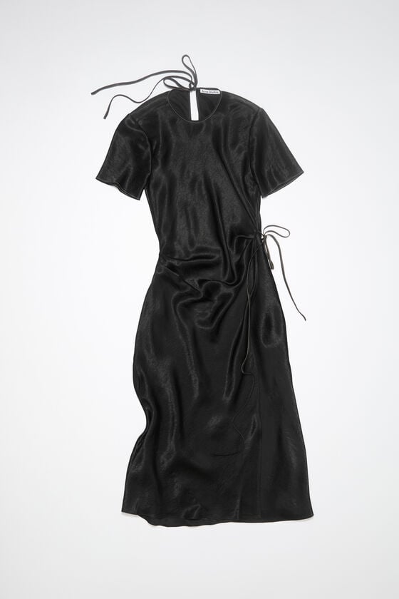 Acne Studios Wickelkleid aus Satin Kostenlose Rückgabe