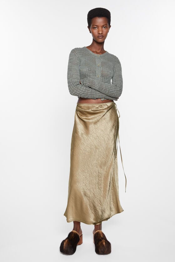 Acne Studios Wickelrock aus Satin Cyber Monday