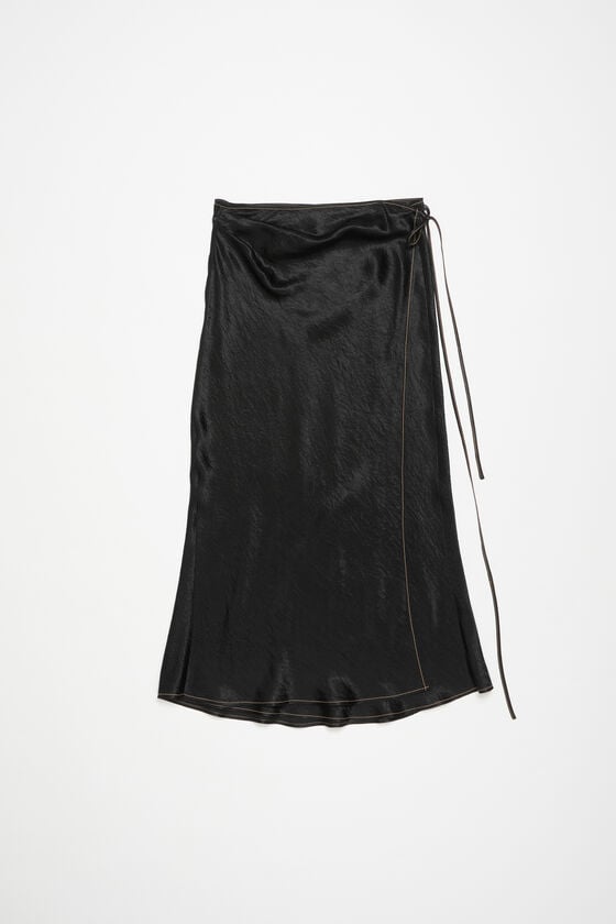 Acne Studios Wickelrock aus Satin Weihnachtsangebot