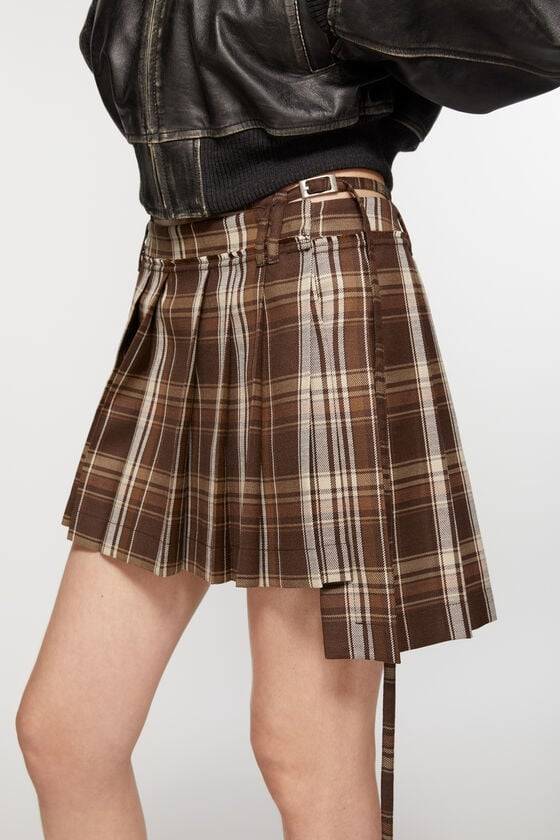 Acne Studios Asymmetrischer Faltenrock Heißer Verkauf