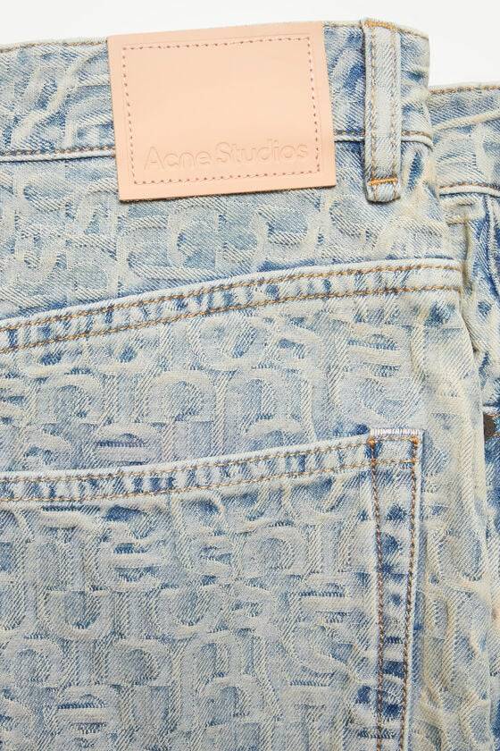 Acne Studios Denim-Minirock mit Monogramm Zeitlich begrenztes Angebot