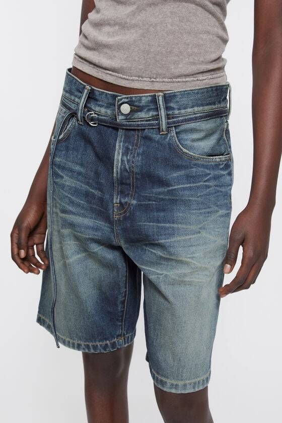 Acne Studios Denim-Shorts mit lockerer Passform VIP-Rabatte