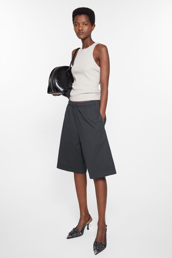 Acne Studios Jerseyshorts mit Logo-Stempel Kostenlose Rückgabe