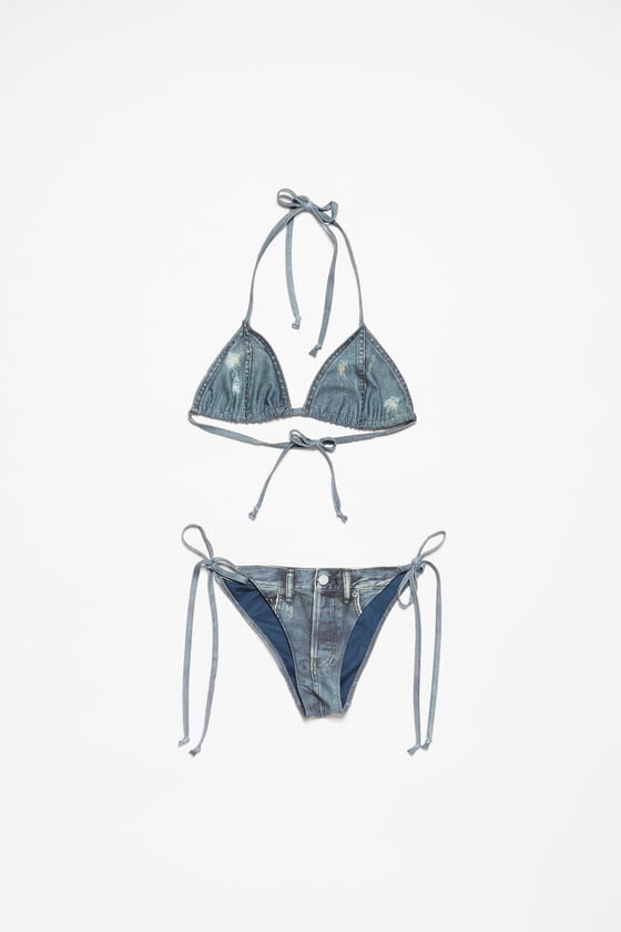 Acne Studios Bedrucktes Bikini-Set Bis zu 50% Rabatt