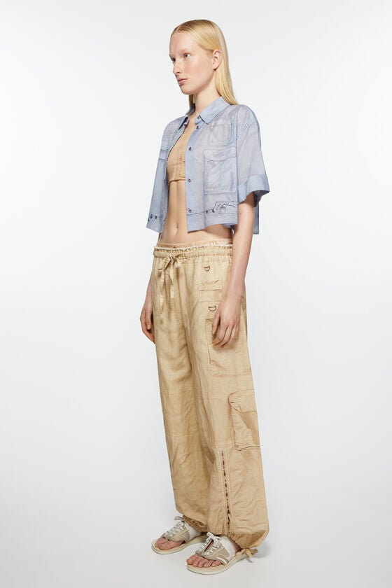 Acne Studios Bedruckte Hose mit entspannter Passform Nur noch ein Tag übrig