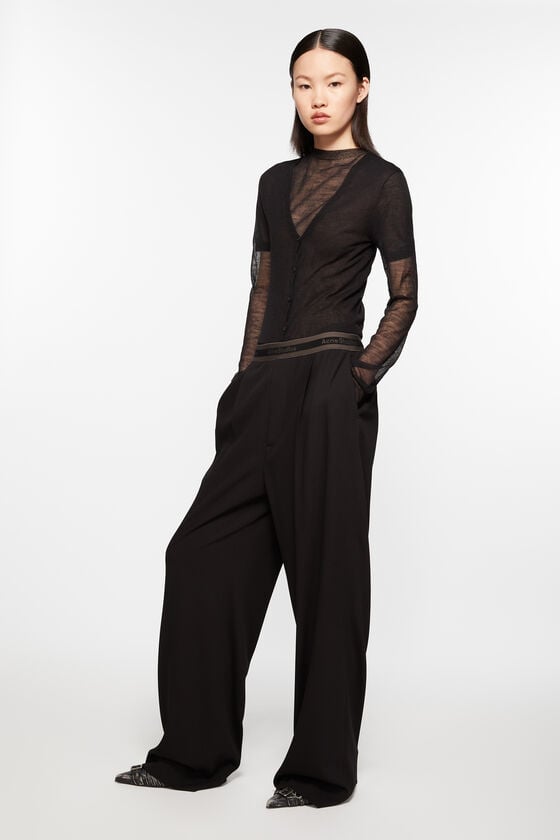 Acne Studios Hose mit Logo-Tape Super Rabatt