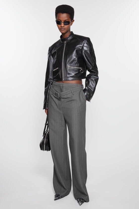 Acne Studios Dekonstruierte Nadelstreifenhose Riesige Rabatte