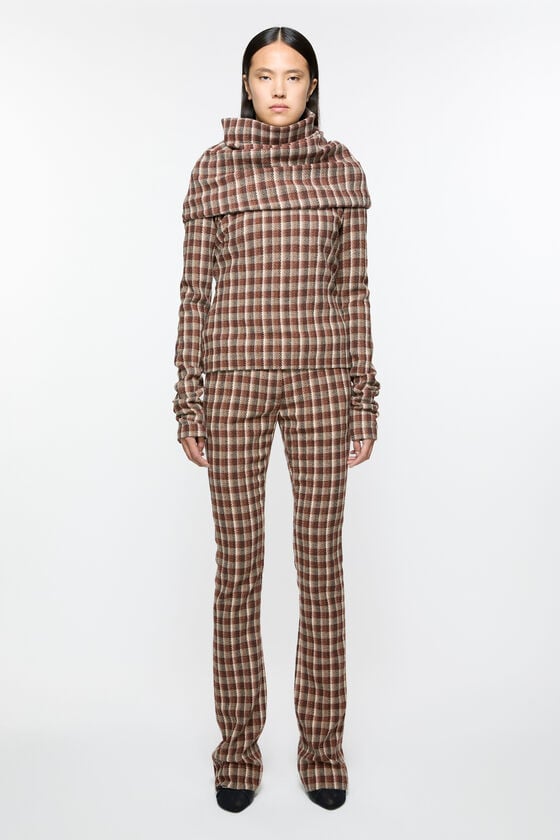 Acne Studios Check tailored trousers Laufsteg-Show Speichern exportieren
