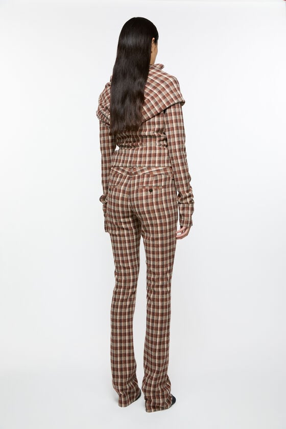 Acne Studios Check tailored trousers Laufsteg-Show Speichern exportieren