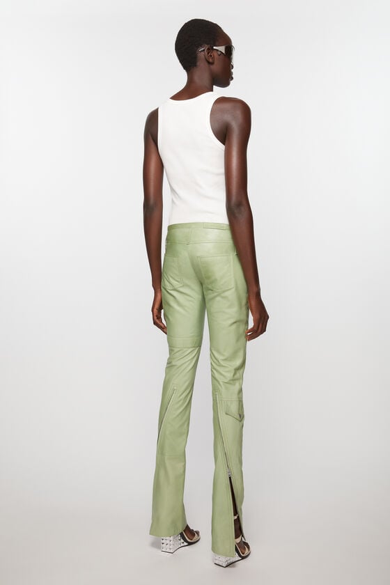 Acne Studios Lederhosen Laufsteg-Show Fabrikverkauf