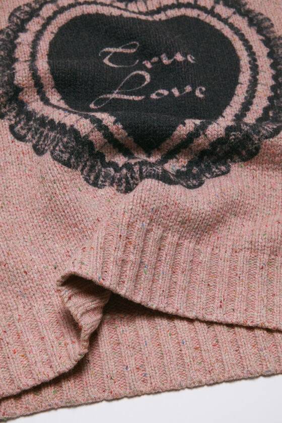 Acne Studios Bedruckter Pullover aus Wollmischung Sonderangebot