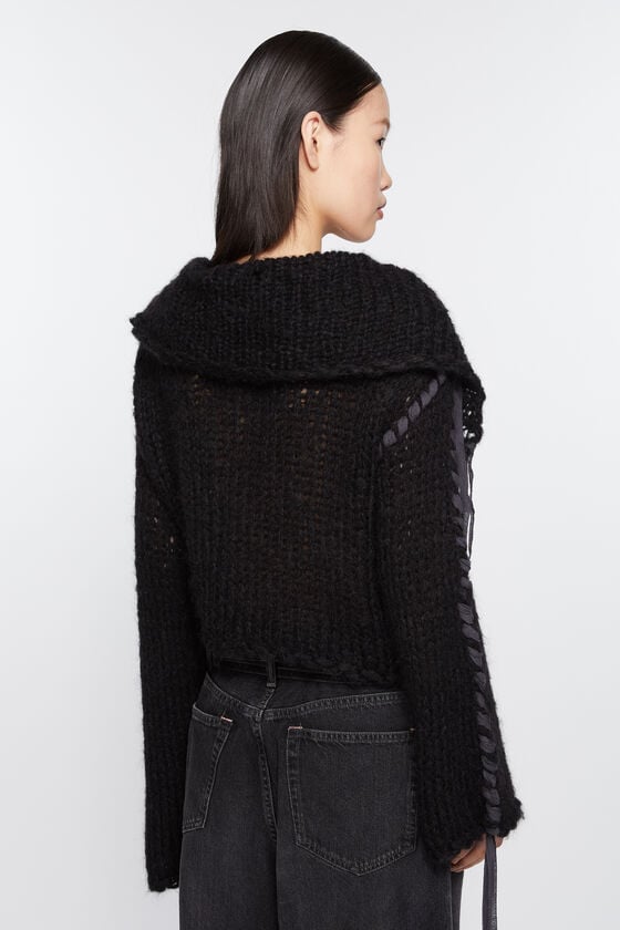 Acne Studios Strickjacke mit Schnürung Flash Sale