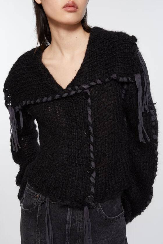 Acne Studios Strickjacke mit Schnürung Flash Sale