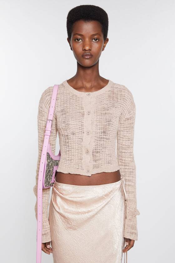 Acne Studios Strickjacke aus breitem Rippstrick Black Friday