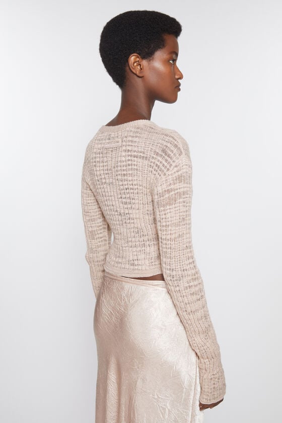Acne Studios Strickjacke aus breitem Rippstrick Black Friday