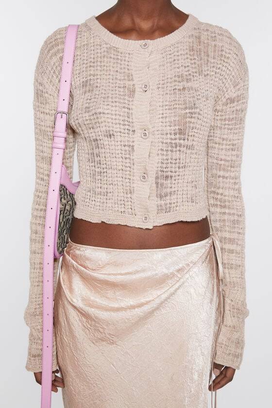Acne Studios Strickjacke aus breitem Rippstrick Black Friday