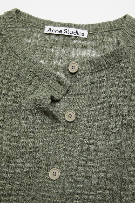 Acne Studios Strickjacke aus breitem Rippstrick Cyber Monday
