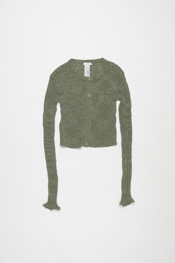 Acne Studios Strickjacke aus breitem Rippstrick Cyber Monday