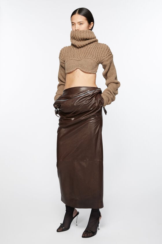 Acne Studios Cropped high neck knit Laufsteg-Show Vatertagsangebot
