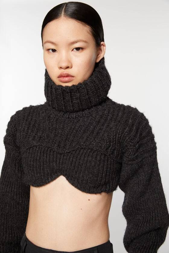 Acne Studios Cropped high neck knit Laufsteg-Show Heißer Verkauf