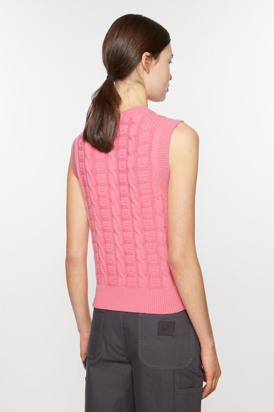 Acne Studios Ärmelloser Zopfstrickpullover Unisex Neueste Mode