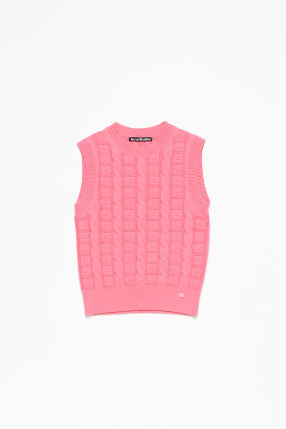 Acne Studios Ärmelloser Zopfstrickpullover Unisex Neueste Mode