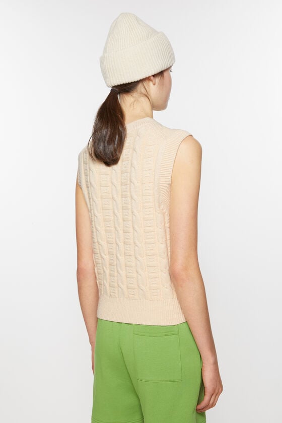 Acne Studios Ärmelloser Pullover aus Zopfwolle Unisex Online Outlet