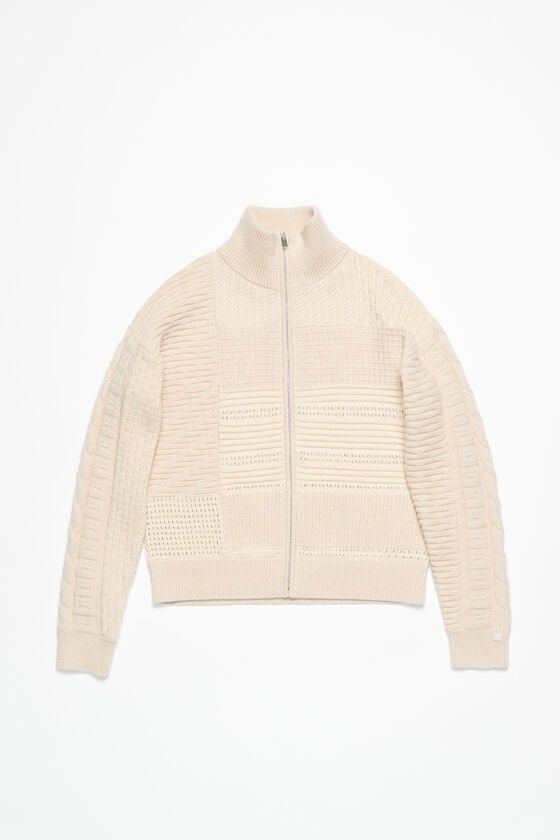 Acne Studios Strickjacke aus Patchwork-Strick Unisex Blitzangebot
