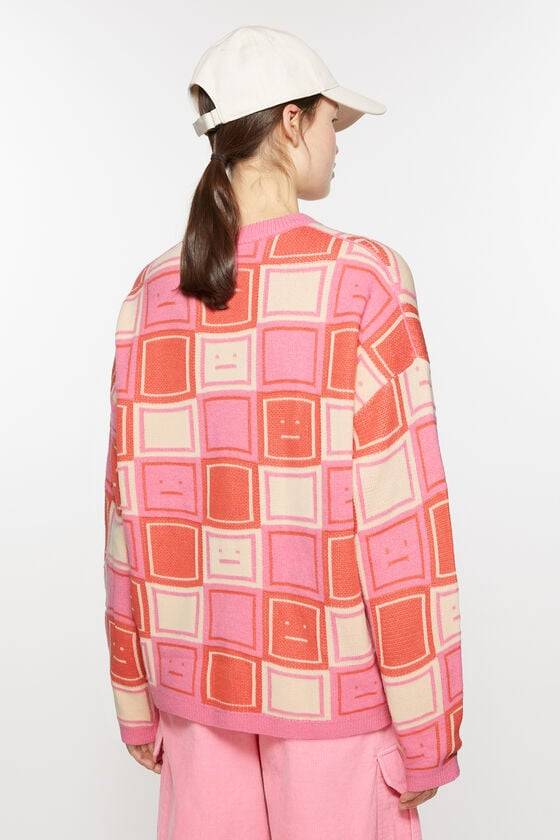 Acne Studios Jacquard-Pullover mit Rundhalsausschnitt Unisex Große Rabatte