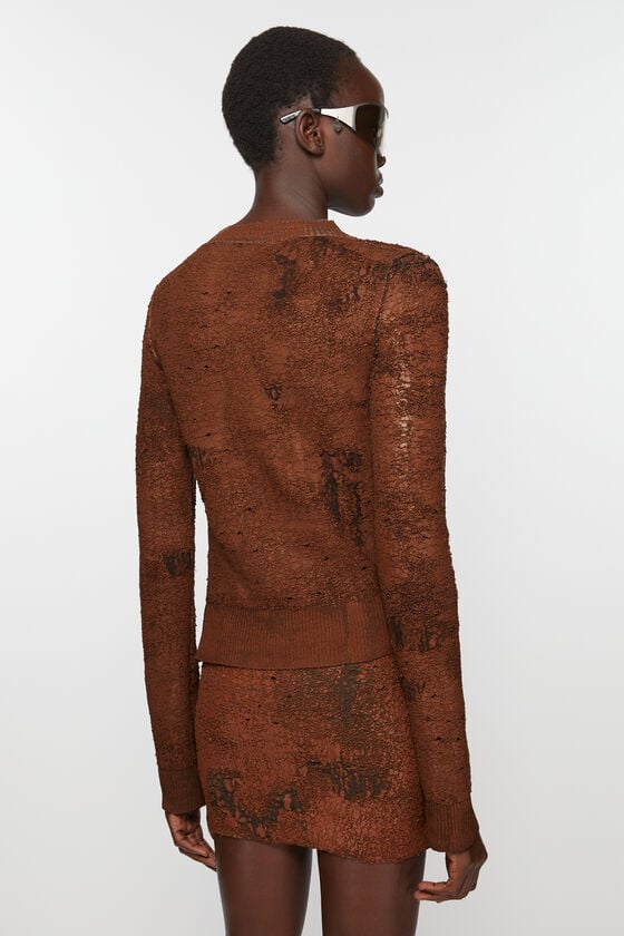 Acne Studios Strickjacke mit asymmetrischer Knopfleiste Laufsteg-Show Kauf eins, bekomm eins gratis