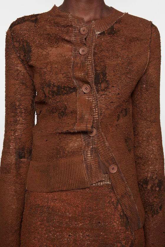 Acne Studios Strickjacke mit asymmetrischer Knopfleiste Laufsteg-Show Kauf eins, bekomm eins gratis