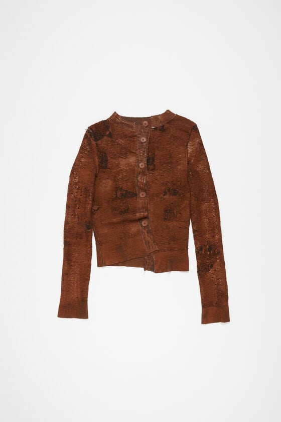 Acne Studios Strickjacke mit asymmetrischer Knopfleiste Laufsteg-Show Kauf eins, bekomm eins gratis