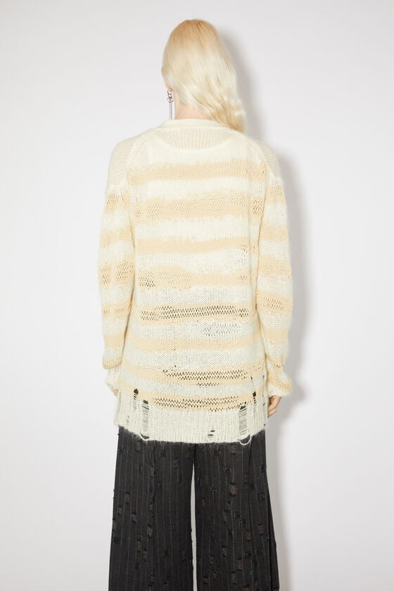 Acne Studios Gestreifter Cardigan im Used-Look Sonderangebote