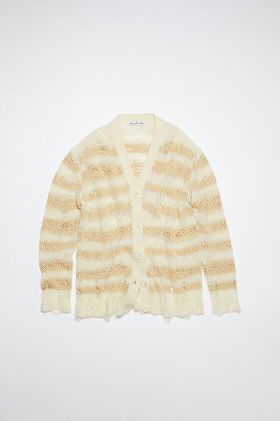 Acne Studios Gestreifter Cardigan im Used-Look Sonderangebote