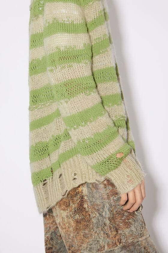 Acne Studios Distressed stripe cardigan Riesige Ersparnisse