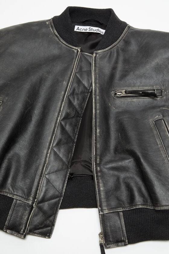 Acne Studios Bomberjacke aus Leder Discount Store für neue Produkte