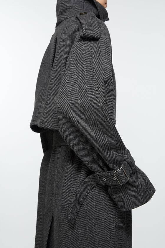 Acne Studios Mantel mit Gürtel 50% Rabatt mit kostenlosem Versand